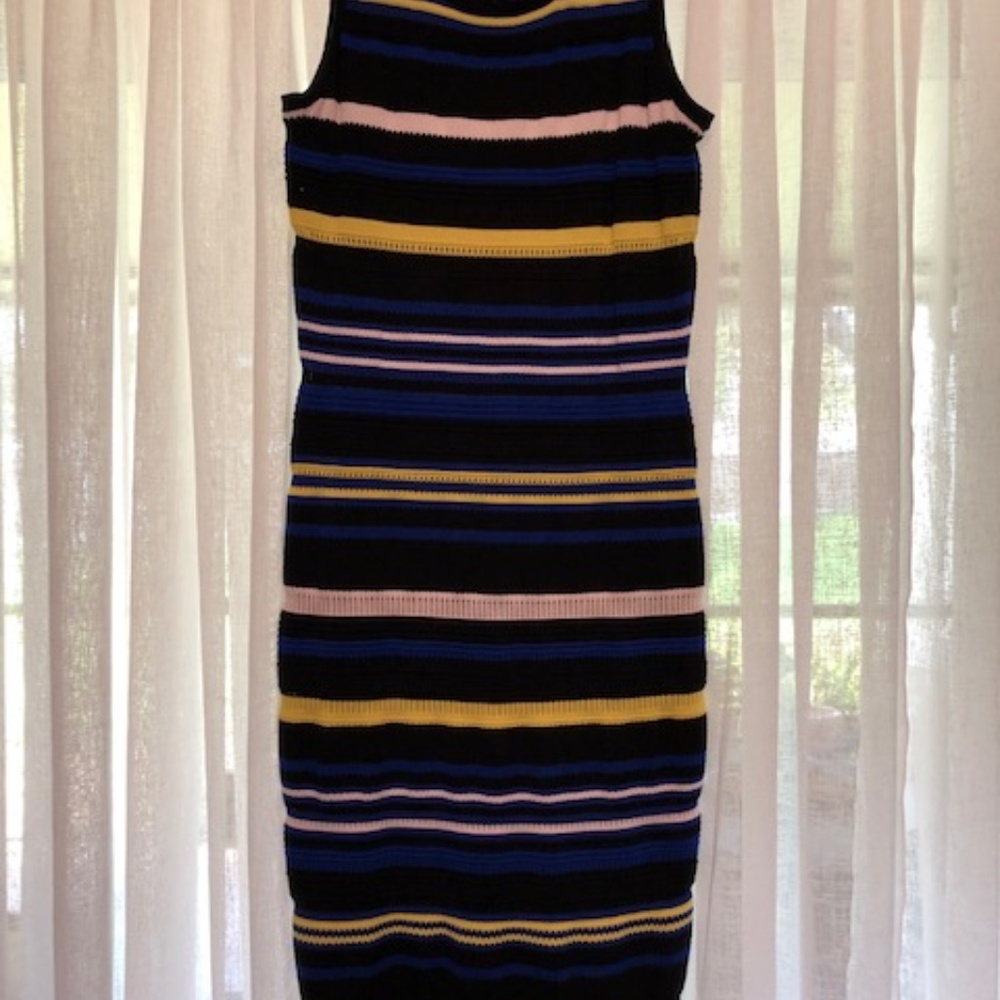 Chiqui Delgado - Striped Knit Midi Dress -Size Med